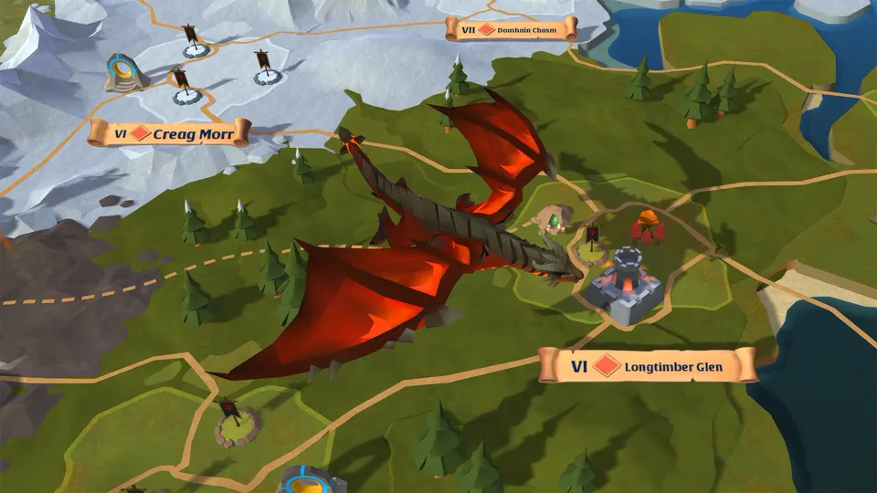 Albion: zone map and tiers