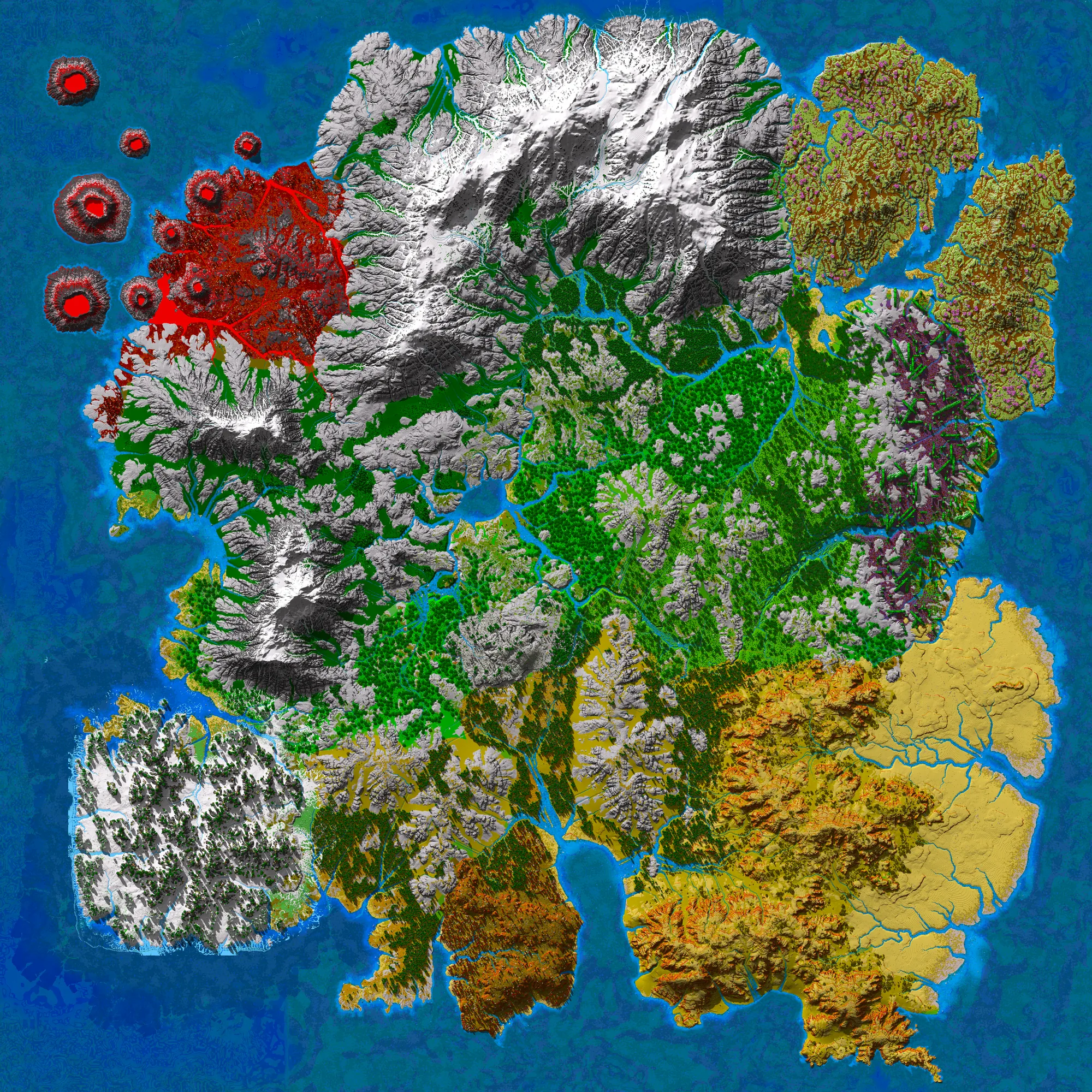 Barggon, 10k × 10k overview render
