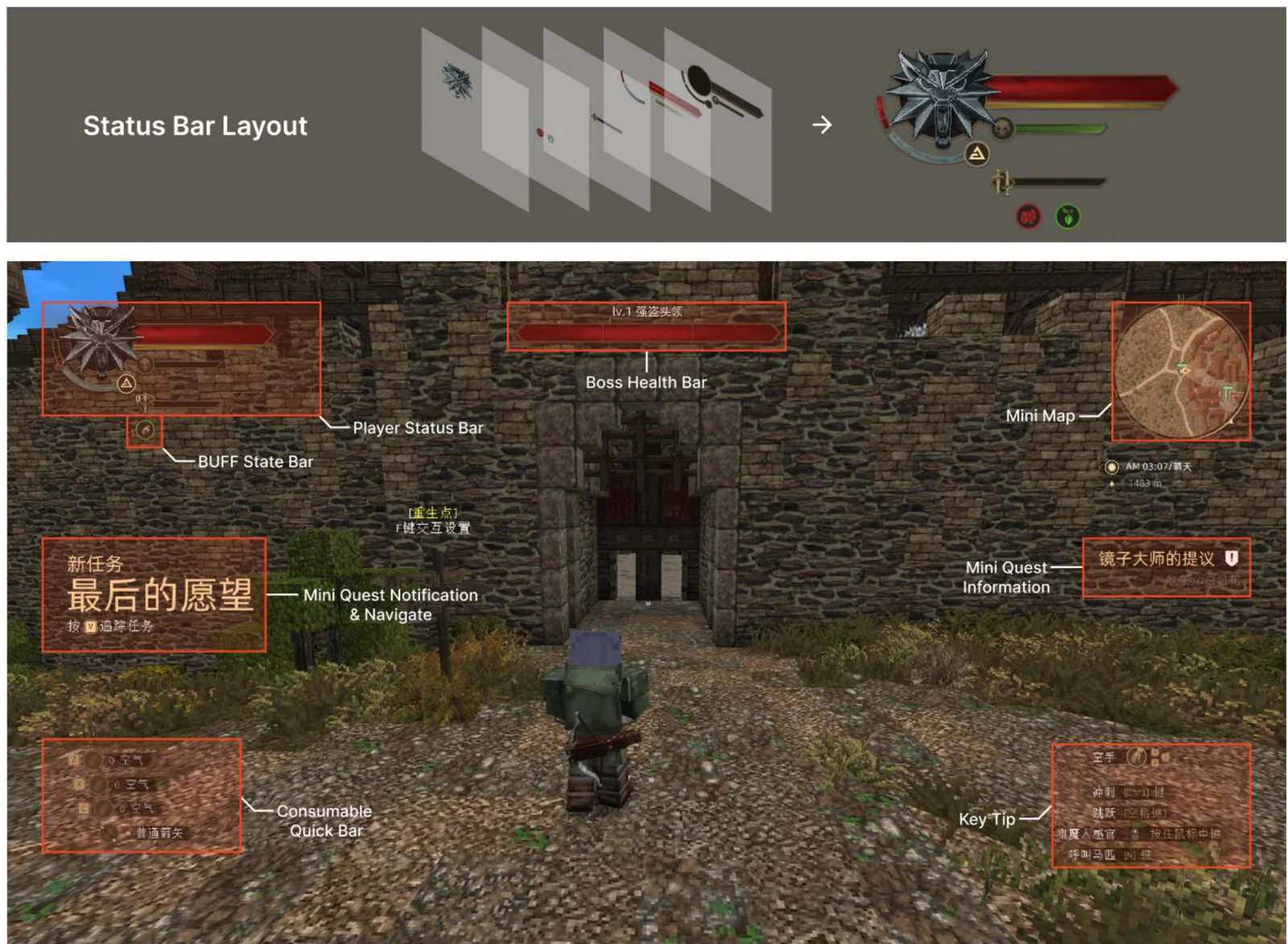 Rebuilt combat HUD