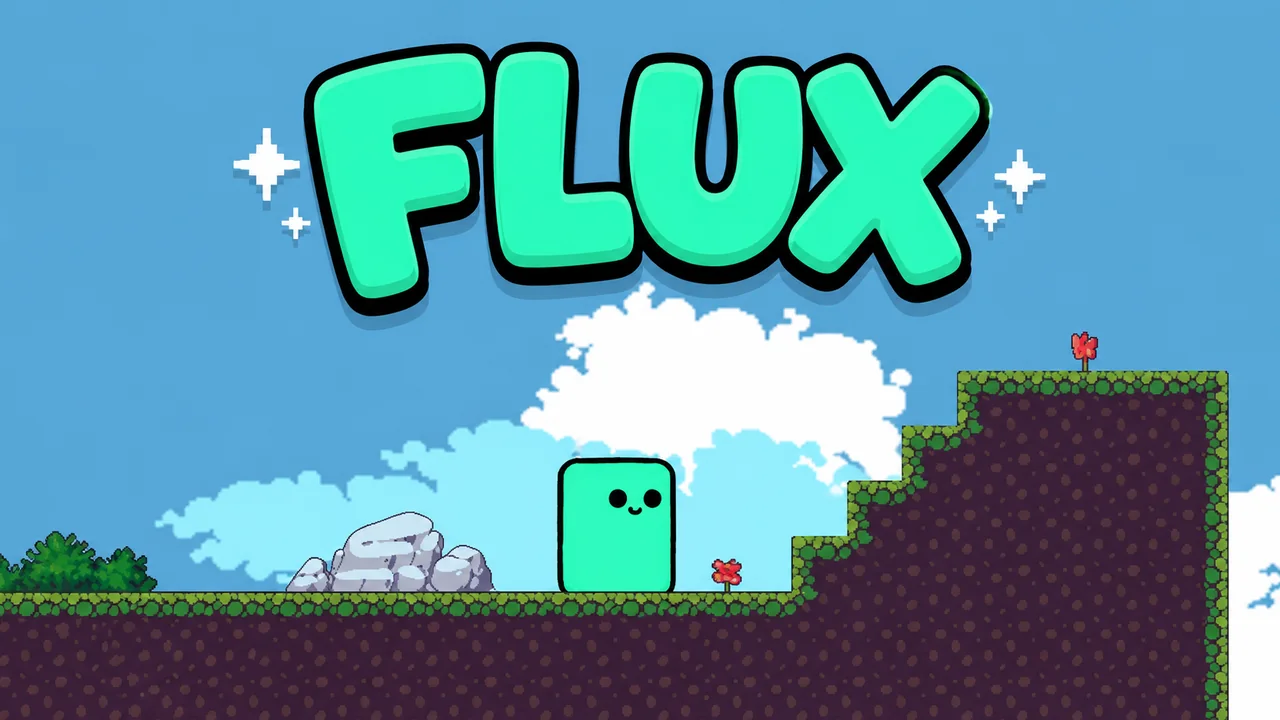 Flux — 2D side-scrolling platformer scene