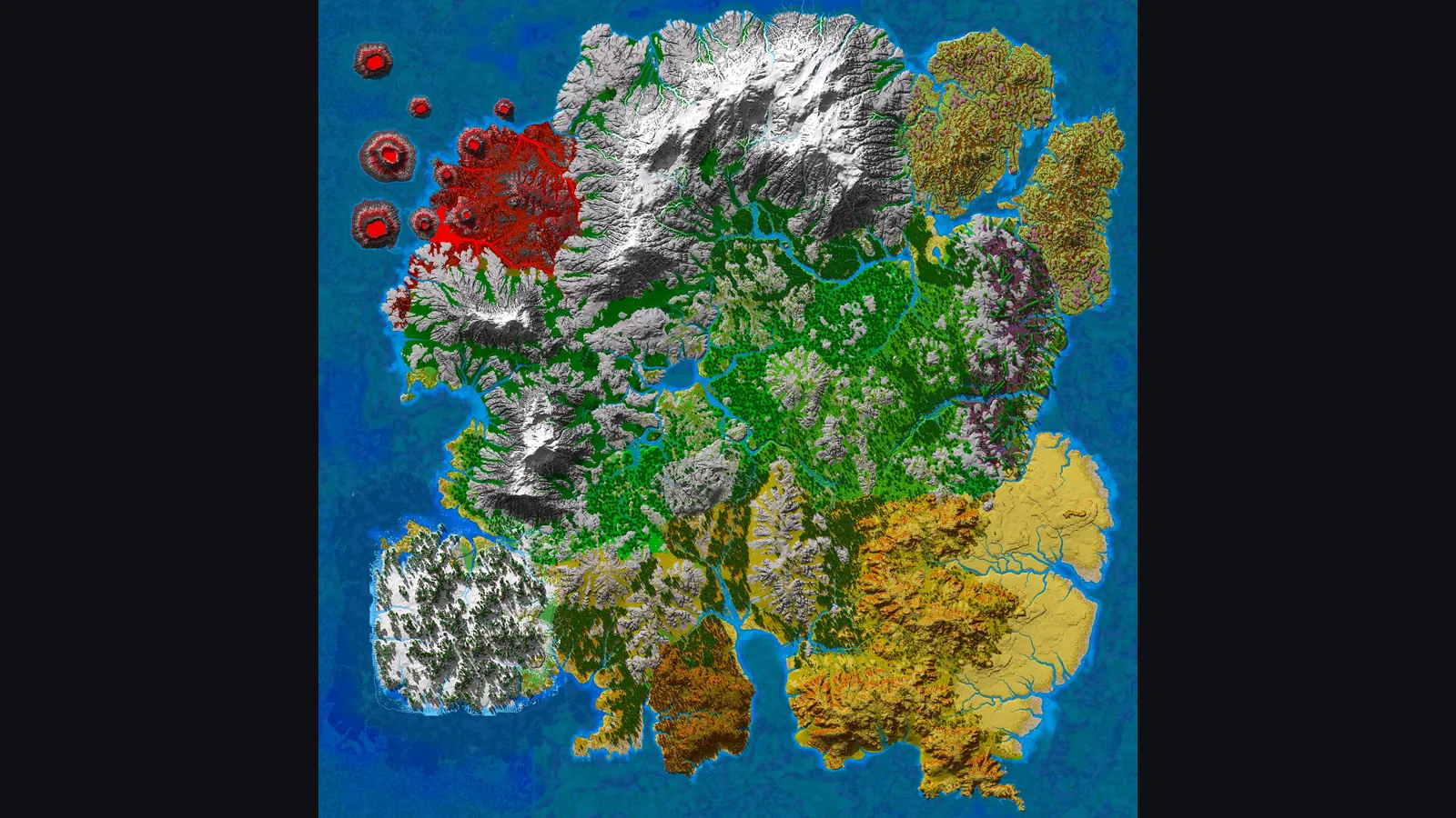 Zone map with safe, yellow, red and black territory