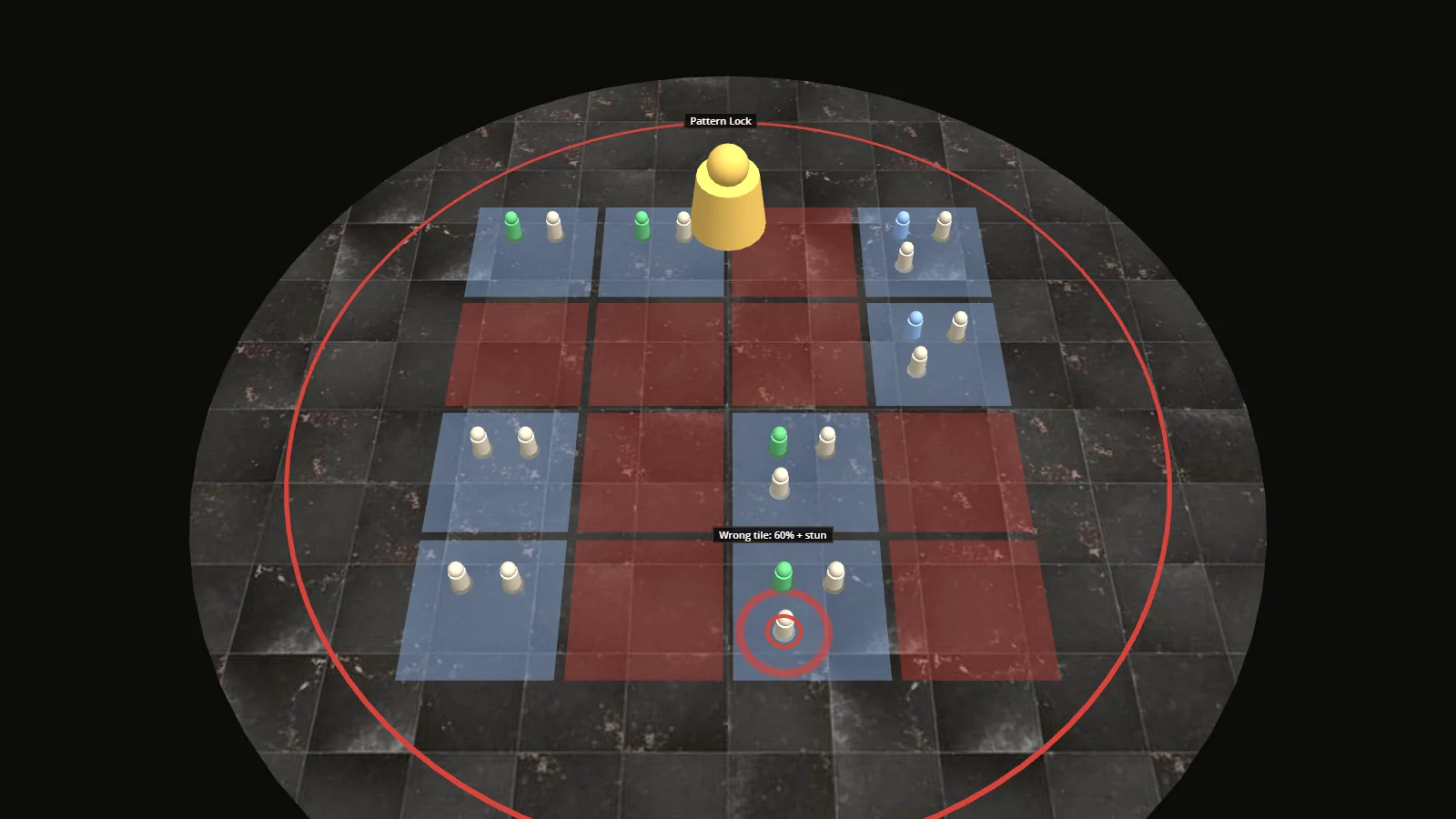 Stage Three replay — shrunken grid with the rotated pattern